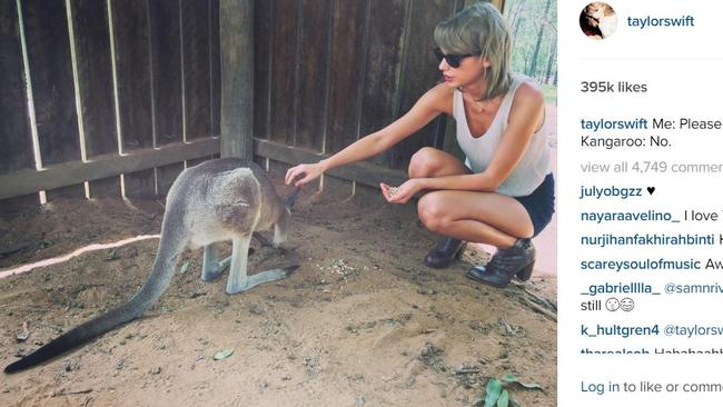 Taylor Swift is a regular visit to Australia.