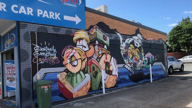 Colourful mural. Picture: Amanda Robbemond