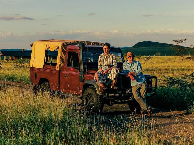 EMBARGO FOR WISH 01 DEC 2023. FEE MAY APPLY. Trish Goff and David Bonnouvrier built a home next to Kenya's Lewa Wildlife Conservancy. Photo: Romain Laprade