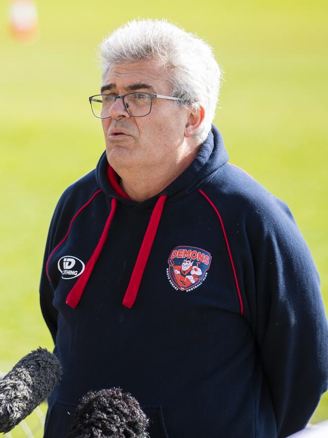 North Hobart president Craig Martin. Picture: RICHARD JUPE