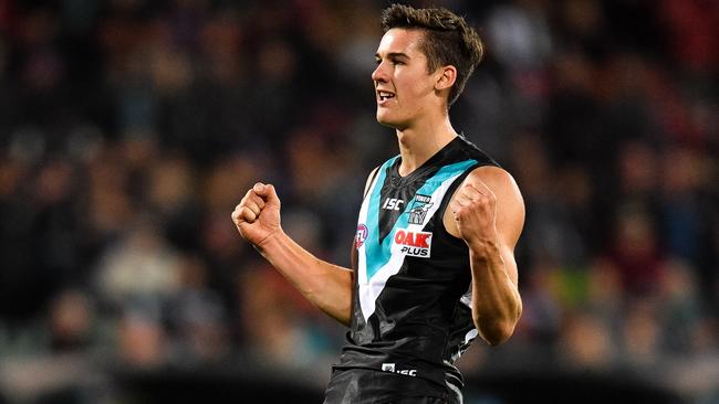 Connor Rozee continues to impress for Port Adelaide. Picture: Getty Images 