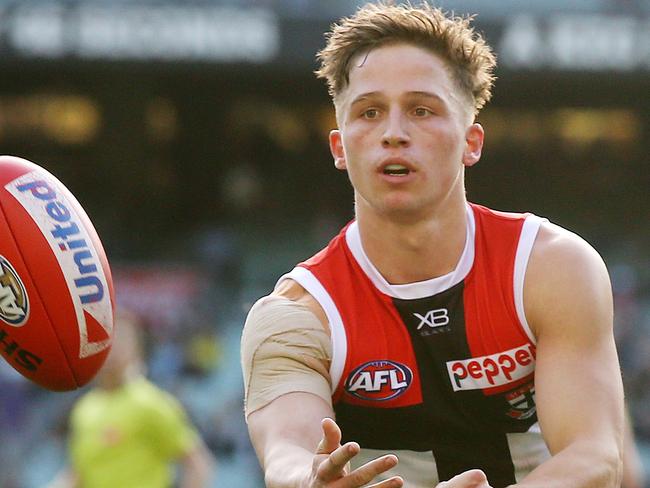 AFL Round 10. 26/05/2018. Richmond v St Kilda at the MCG.  St Kilda's Jack Billings    . Pic: Michael Klein