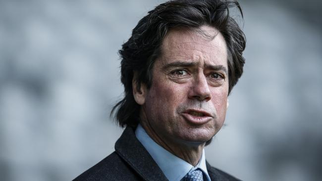 AFL boss Gillon McLachlan officially confirmed a Perth grand final. Picture: Getty Images