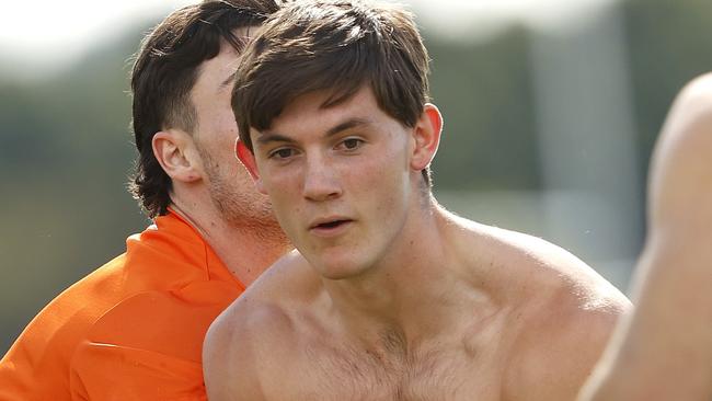 Conor Stone during the GWS Giants captains run on Friday 9th April, 2021 ahead of SaturdayÃâ¢s match against Collingwood at the MCG. Photo by Phil Hillyard.