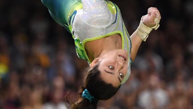 Australia's Georgia Godwin at the 2018 Gold Coast Commonwealth Games / AFP PHOTO / WILLIAM WEST