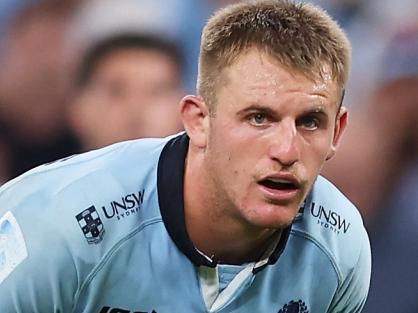 SYDNEY, AUSTRALIA - MARCH 08:  Joey Walton of the Waratahs waits for the ball during the round four Super Rugby Pacific match between NSW Waratahs and Western Force at Allianz Stadium, on March 08, 2025, in Sydney, Australia. (Photo by Matt King/Getty Images)