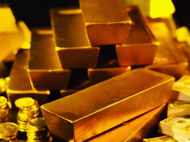 26/07/2011 NEWS: Generic image of bars (ingots) of gold bullion. Pic. Thinkstock