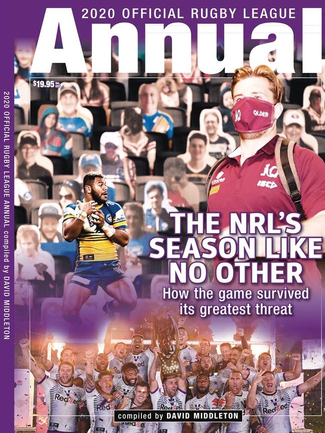 The 2020 Rugby League Annual will go on sale next month.