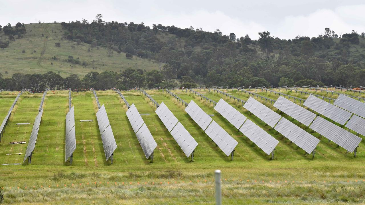 Solar farms like this one in Woolooga are mushrooming across Queensland. Capricornia Energy hopes to build a farm with a capacity of more than 1000MW. Picture: Patrick Woods.