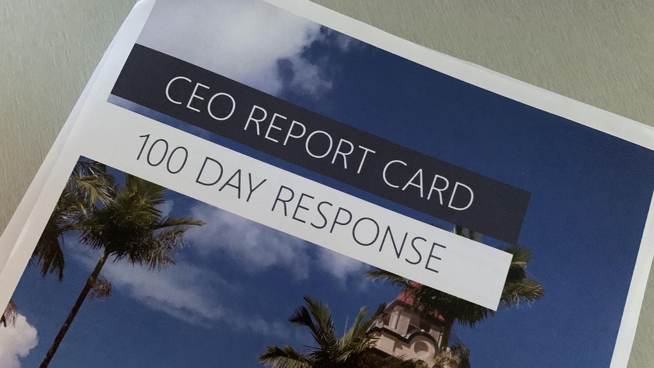 Gympie council CEO’s 100 day report was brought down this week.