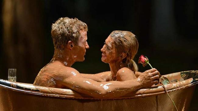 OK, admittedly the chocolate bath looked a bit suss but Richie and Alex did seem to have had a hell of a lot of fun in there. (Pic: Network Ten)