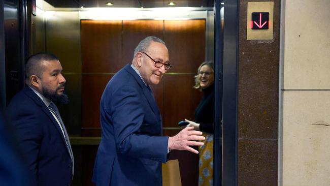 Chuck Schumer said the Senate would reconvene so his Republicans colleagues could have ‘the night to figure themselves out’. Picture: AFP