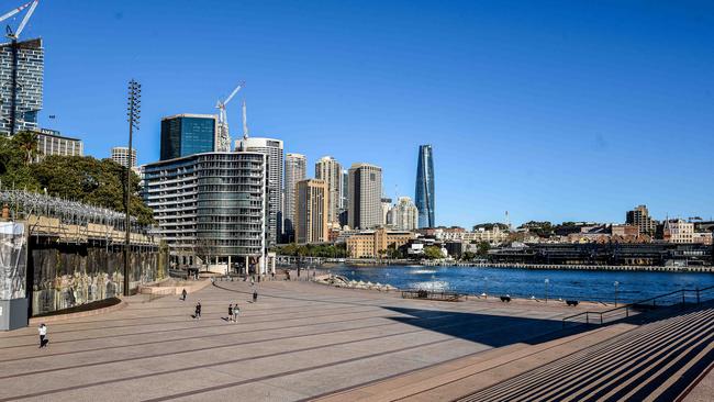 Sydney’s CBD and harbourside were virtually ghost towns during lockdown. Picture: NCA NewsWire/Flavio Brancaleone