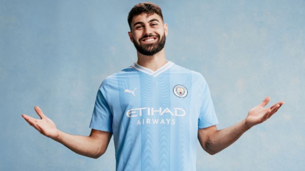 Josko Gvardiol signed for Manchester City. Picture: @ManCity on Twitter