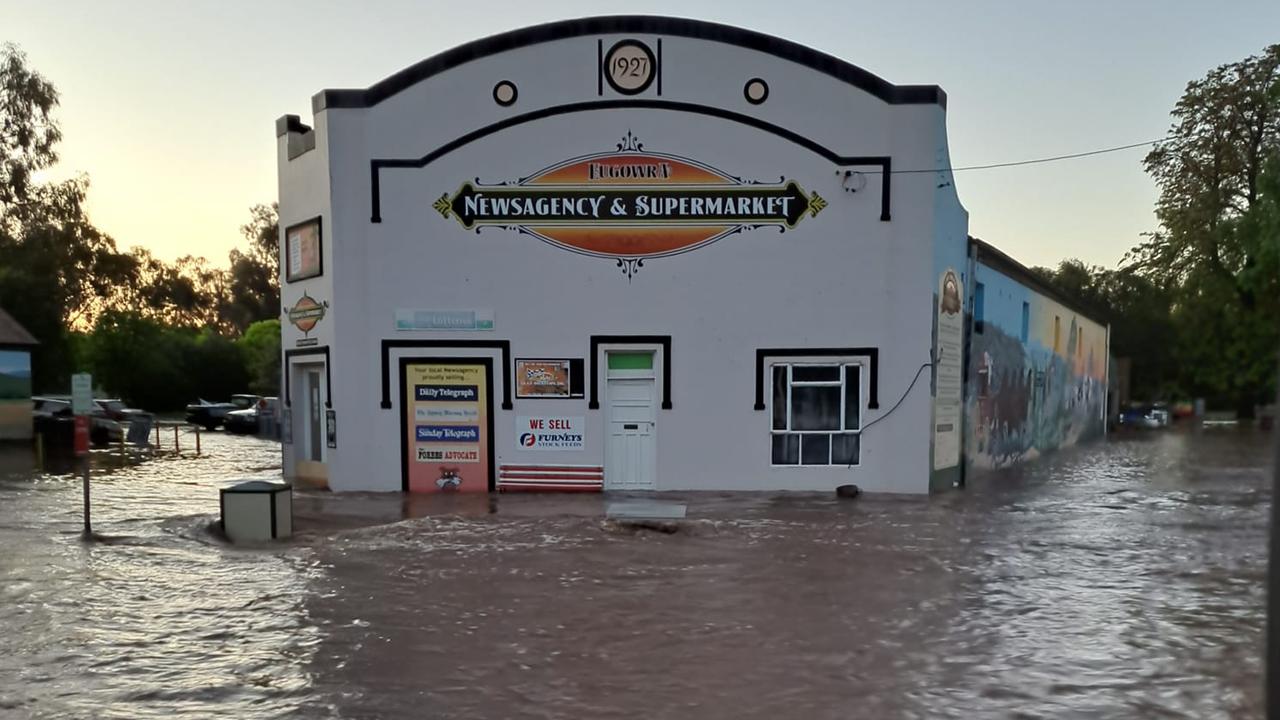 The small central NSW town of Eugowra is still battling rising flood waters.