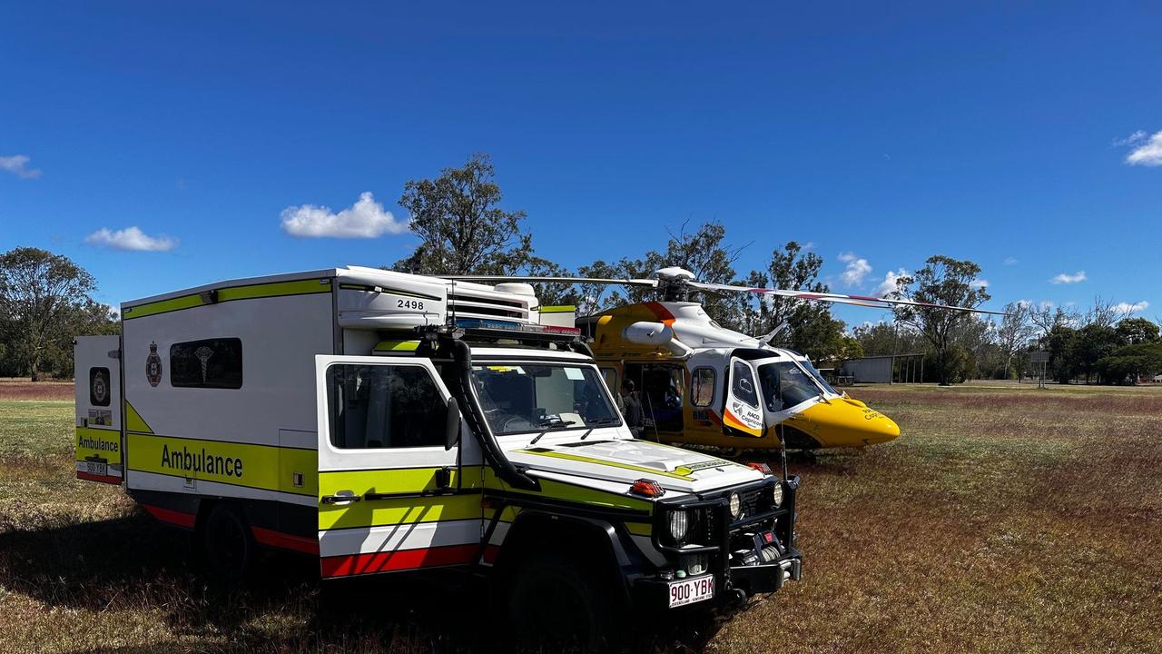 A man is lucky to be alive after an altercation with a bull. Picture: Supplied