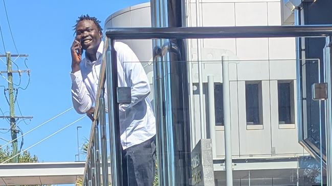 Atem Gabriel Deng, 20, appeared in Toowoomba District Court to plead guilty to tax fraud. Picture: NewsCorp Australia