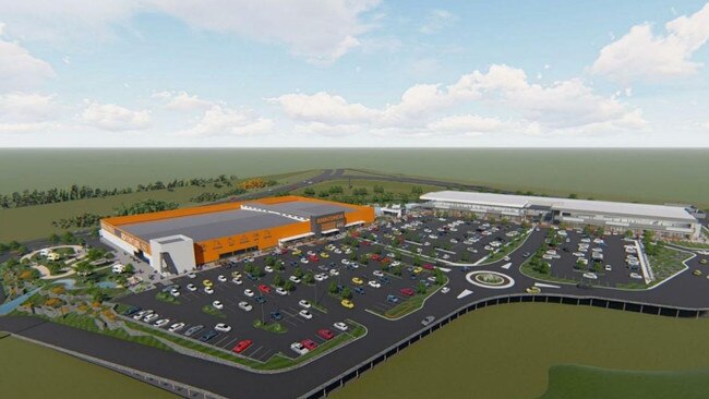 A development application for a massive Anaconda HQ, scooter/bike track, water play area, and more has been lodged with a council north of Brisbane. Picture: Moreton Bay Regional Council.