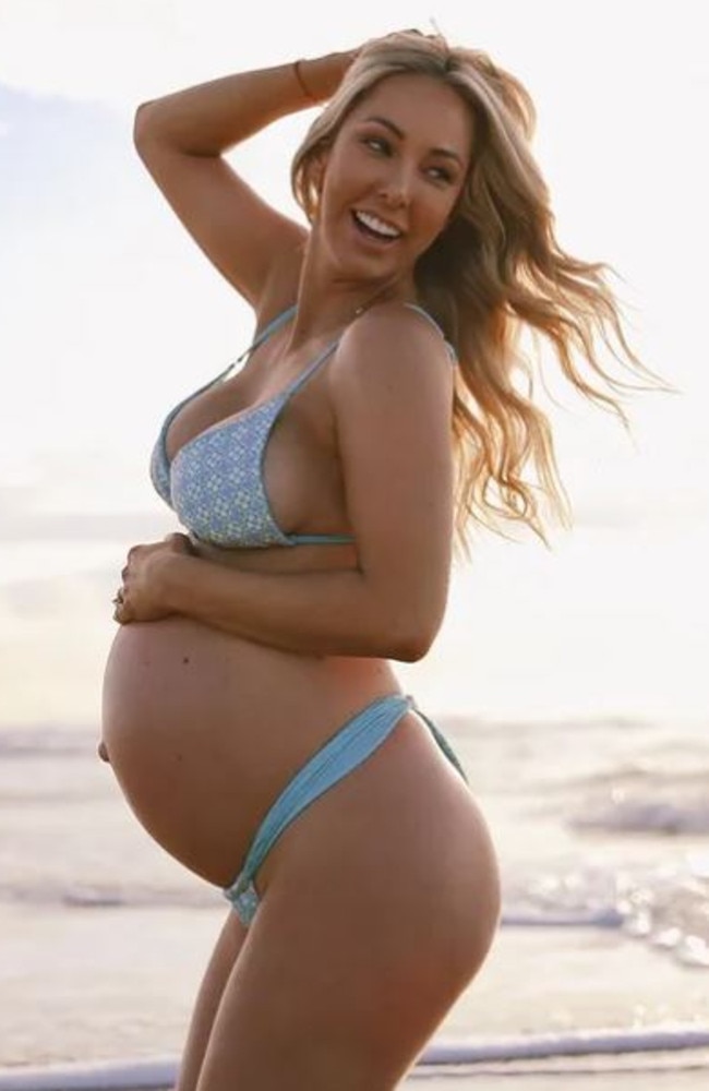 Ashy Bines has some big baby news. Picture: Instagram