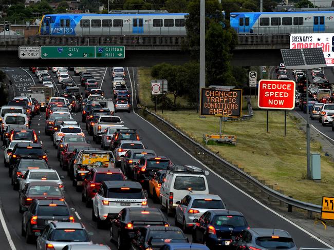 Frustrated motorists are getting louder as Melbourne grows quickly. Picture: Nicole Garmston