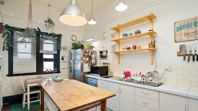 The kitchen of the upstairs accommodation.