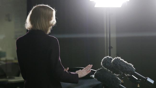 Queensland's Chief Health Officer Dr Jeannette Young pictured addressing the media, Brisbane10th of September 2020.  (Image/Josh Woning)