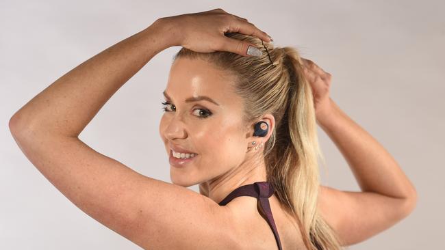 Jabra’s Elite Active 65t earbud headphones offer true wireless stability to reduce call and music dropouts. Picture: Tony Gough