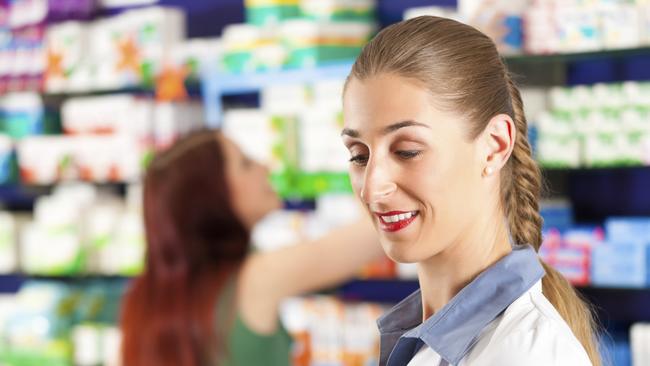 Female pharmacist in her pharmacy