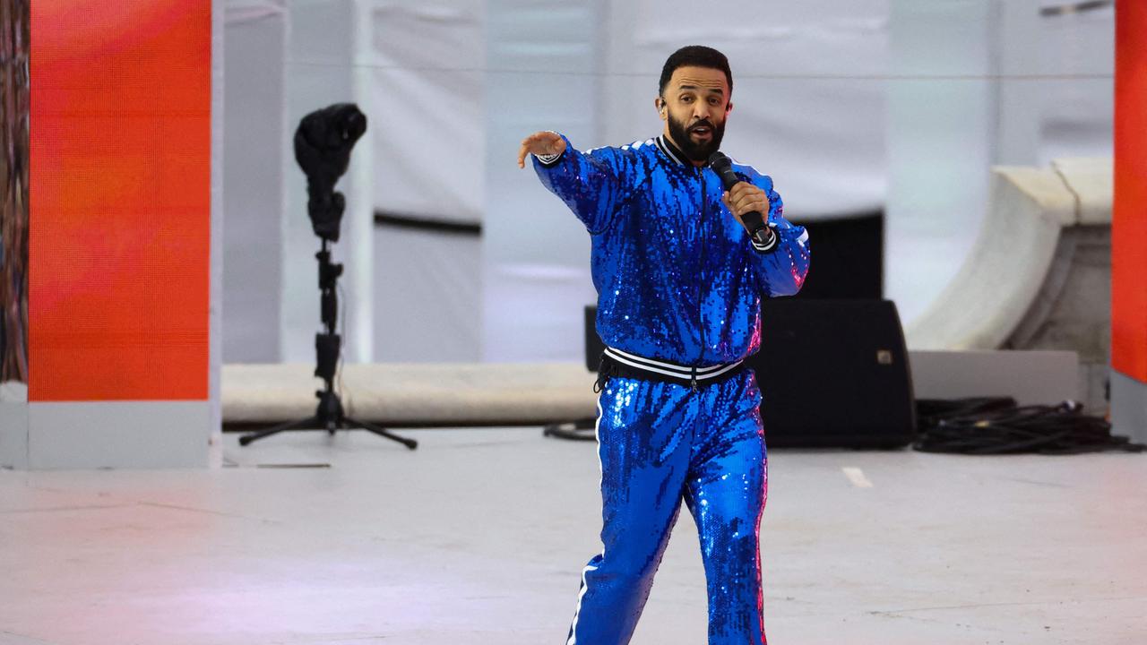 British singer Craig David performs at the Platinum Party at Buckingham Palace. Picture: AFP