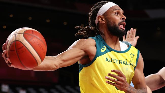 Patty Mills, as he so often does, led all scorers against Argentina. Picture: Getty Images