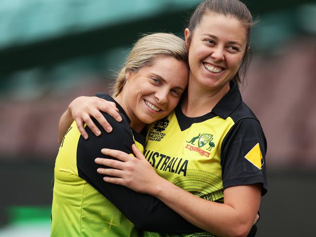 Sophie Molineux, left, with Molly Strano at the SCG