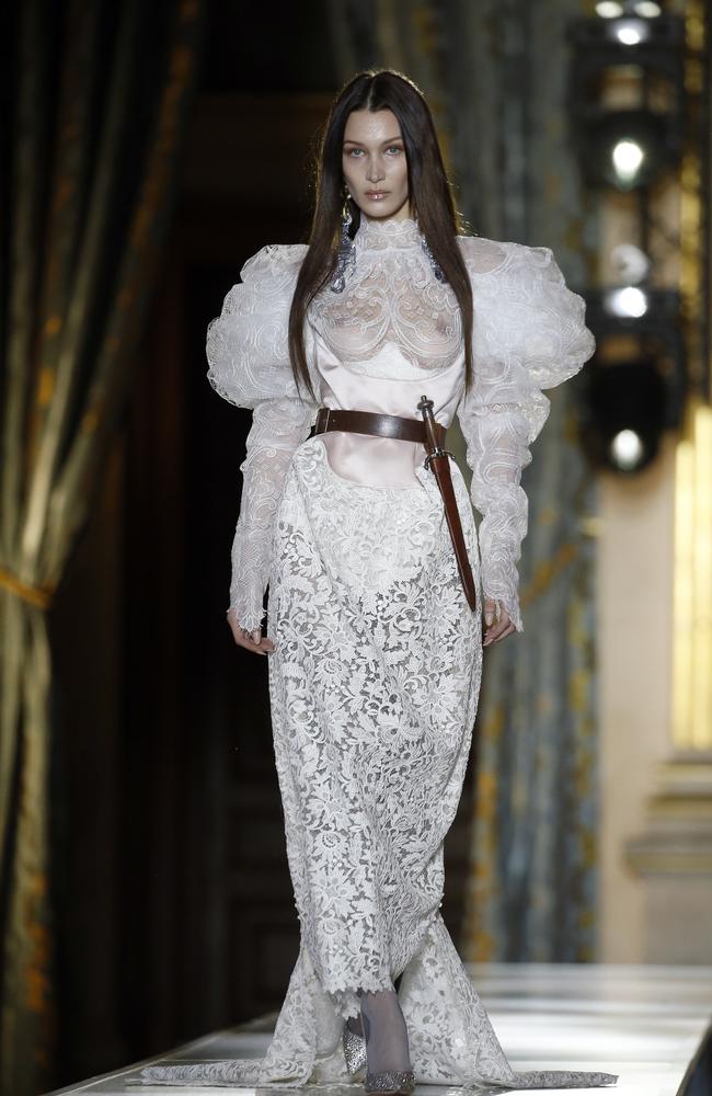 Why Bella Hadid was a bride with a dagger on the Vivienne Westwood catwalk