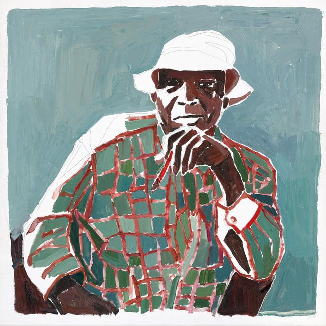 Clara Adolphs ‘Adrian Jangala Robertson © the artist, image © Art Gallery of New South Wales, Jenni Carter Sitter: Adrian Jangala Robertson