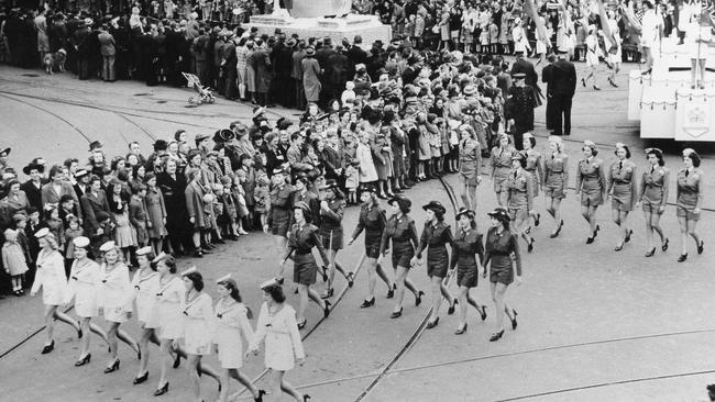 The 1945 Christmas Pageant.