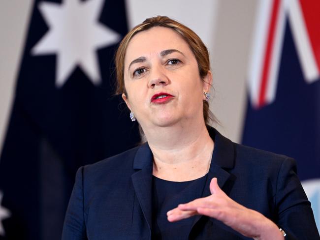 Premier Annastacia Palaszczuk today. Picture: Dan Peled/NCA NewsWire