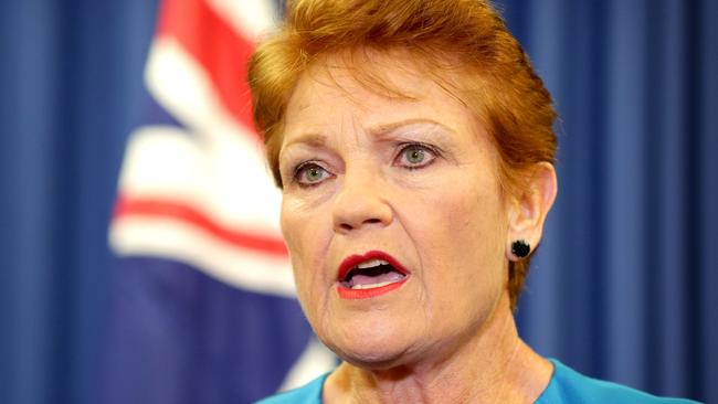 Pauline Hanson announces Raj Guruswamy and George Christiansen to run for the senate, One Nation Pauline Hanson presser, Brisbane City, on Wednesday April 13th - Photo Steve Pohlner