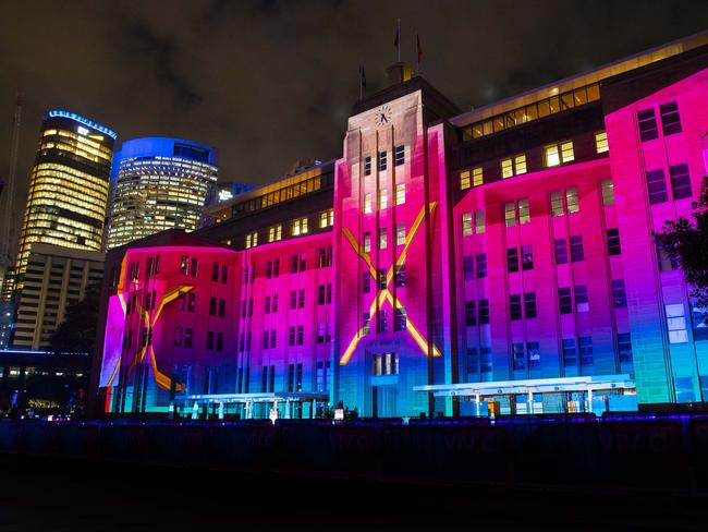 It’s colour overload at Circular Quay. Picture: Steve Christo