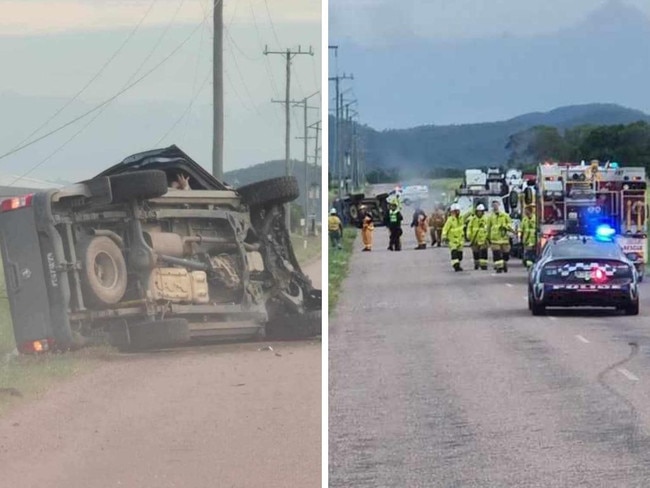 Man escapes horror crash, flip into power lines