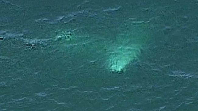 Crashed plane off Fraser Island.