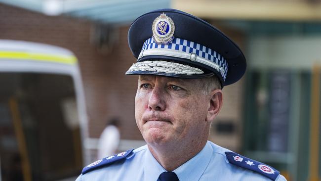 Police Commissioner Mick Fuller: ‘Whilst it is easy to say that this is some sort of tragedy, it is clearly not’. Picture: Jenny Evans