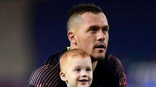 Danny Vukovic and son at Genk