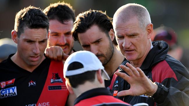 West Adelaide coach Mark Mickan ... still looking for first win of the season. Picture: Mark Brake