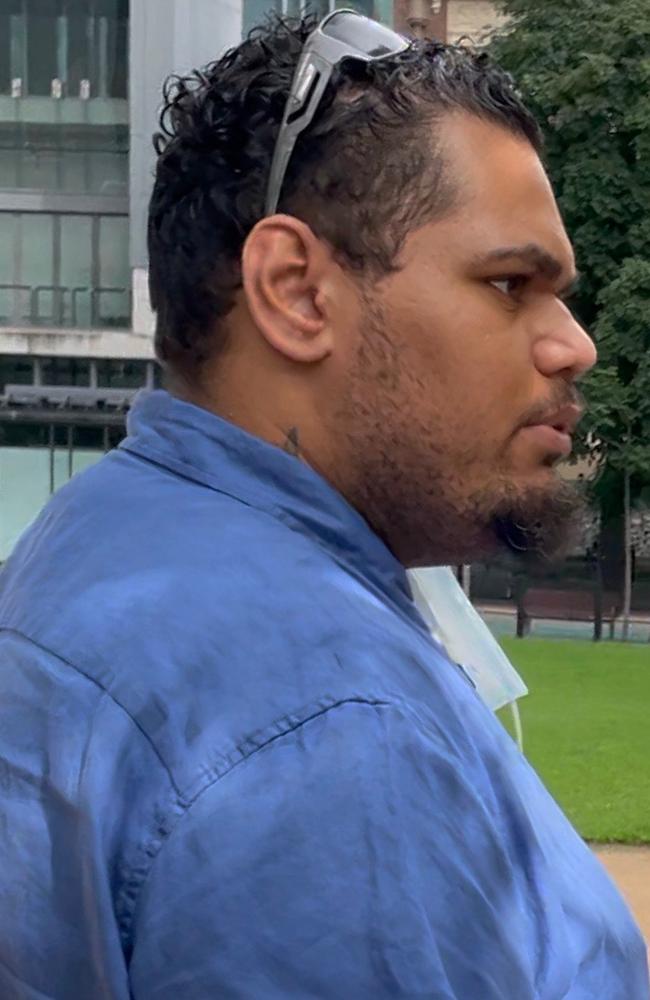 Matthew Wallace White, 23, outside Brisbane District Court.