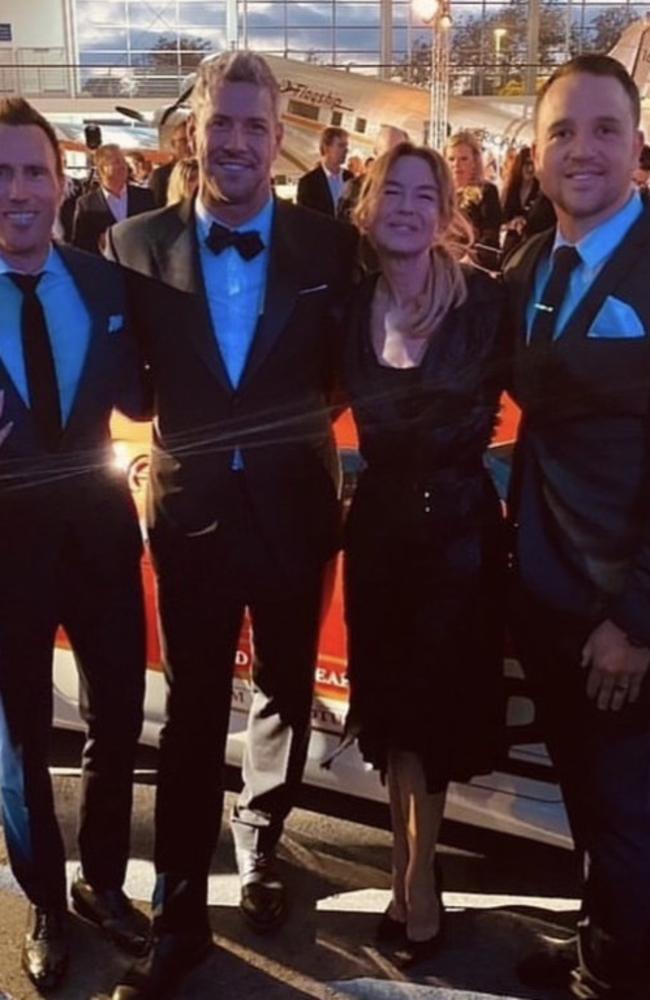 Renée Zellweger and Ant Anstead (centre) posted their first photos together as they made their official public debut. Picture: Instagram