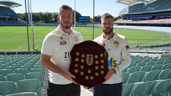 Tea Tree Gully veteran Joe Gatting (left) is aiming to help his side to another grand final appearance. Picture: SACA