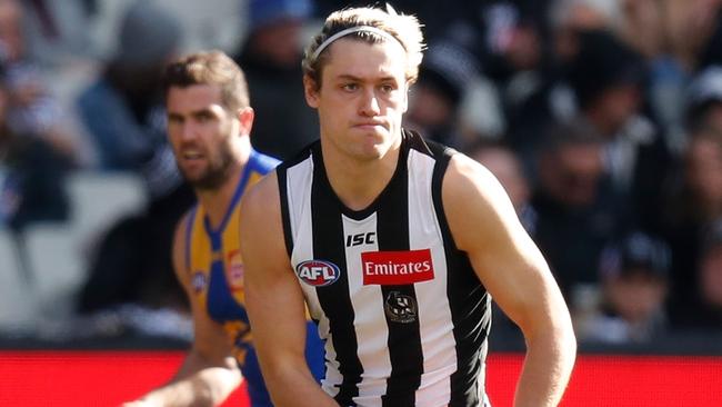 Would Darcy Moore enhance the Pies’ chances of beating the Eagles on Saturday? Picture: AFL Media