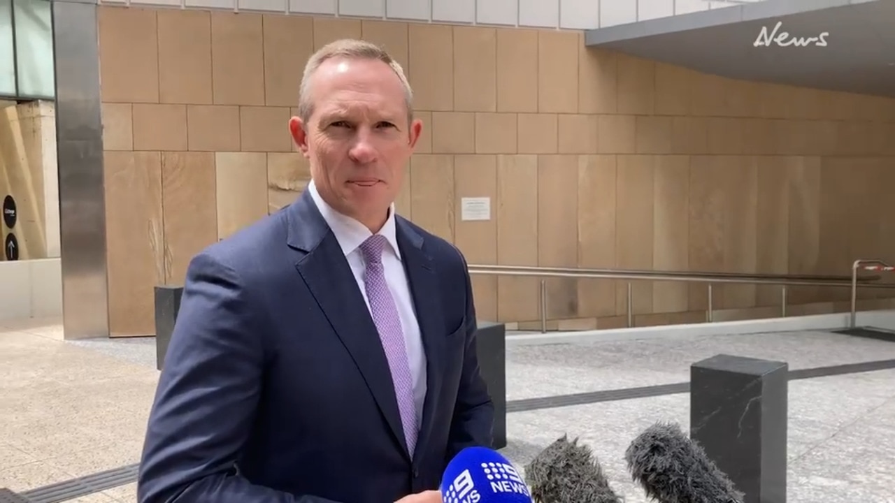 Mick De Brenni speaks outside the Federal Court