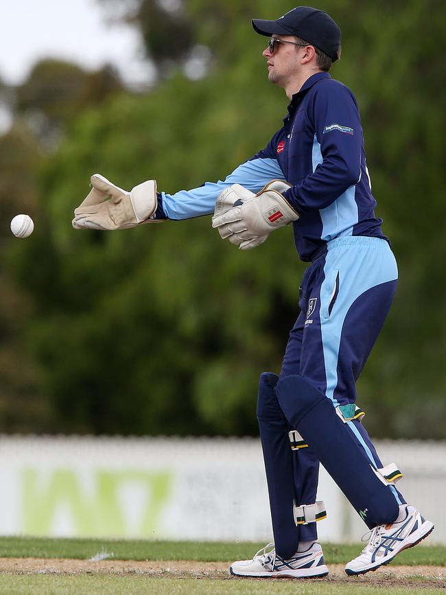 Aberfeldie wicketkeeper James Jeffery. Picture: George Sal