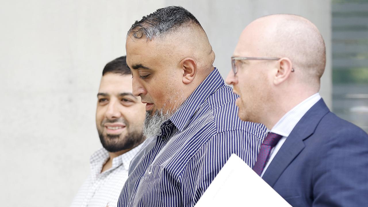 The court was told Lababidi (centre) breached his bail after being charged with five of the fraudulent sales by selling more cars in 2023. Picture: NewsWire / Josh Woning