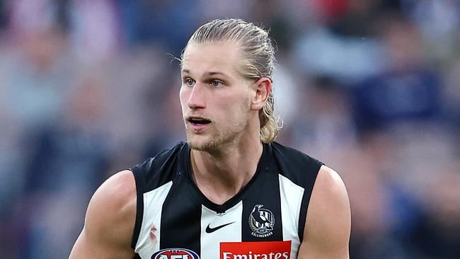 AFL Round 10. 23/05/2021.  Collingwood vs Port Adelaide at the MCG, Melbourne.   Tom Wilson of the Magpies  .  Pic: Michael Klein